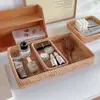 Expositor Retangular Caixa de Joias Pequenos Itens Lanches Caixa Organizadora de Cozinha Cesta Caixa de Armazenamento de Cosméticos para Mesa