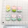 Dibujos Animados Transparente Flor Girasol Resina Accesorios Bricolaje Pegamento Crema Tocado Pasador Pegatina Refrigerador Hebilla Zapato Material