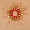 Adornos Metálicos de Campana Colgantes Adornos de Puerta China Bendición Pequeños Colgantes de Carrillón de Viento Fiesta de Nochevieja Accesorios Decorativos DIY