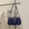 Elegante bolso de lona para mujer, nueva colección 2026, moda nicho de otoño, bolso cruzado con cadena, bolso de hombro y bolso de axila