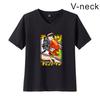 Transfronteiriço Novo Produto Riman Homem Motosserra Homem Motosserra Periférico Estampa Moda Feminina Gola V Casais Manga Curta T