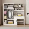 Conjunto Combinado de Armario y Escritorio para Uso Doméstico en Dormitorios Pequeños, Habitaciones Infantiles, Escritorio de Computadora con Armario, Escritorio de Escritura