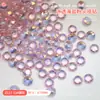 Sal marinho rosa gelo cristal transparente fundo pontudo diamante flash super fada coração torto borboleta quadrado gordo fundo transparente joias para unhas de vidro atacado