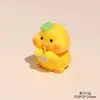 Micro Paisagem Desenho Animado Pintinho Amarelo Estéreo Resina Animal Boneca Criativa Decoração de Mesa de Computador Carro Enfeites