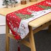 2025 Novo Produto Transfronteiriço Caminho de Mesa de Desenho Animado com Franjas Tricotadas Papai Noel Boneco de Neve Toalha de Mesa Decoração de Mesa de Jantar Tapete Isolante
