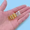 Anel de cabelo trançado sujo com revestimento de ferro africano 10*15mm em relevo trançado sujo fivela de cabelo trança joias anel fivela acessórios de cabelo