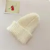 Gorro para Niños Nuevo Placa Ligera Color Sólido Gorro de Lana Tejido para Padres e Hijos Otoño e Invierno Cálido Gorro Protector de Orejas Moderno para Niños y Niñas