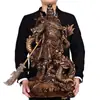 Figura de Guan Gong Guan Erye Estatua de Buda Sable Horizontal Espada Grande Guan Yu Señor Marcial Artesanía Regalo de Inauguración