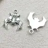 Colgantes de Halloween Peculiares Transfronterizos Araña Calavera Aleación Accesorios para Joyería DIY Pulsera de Plata del Tíbet Amuletos para Collar