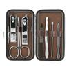Set de cortaúñas mejorado de 7 piezas, cortaúñas a cuadros, herramientas de belleza para manicura, set de cortaúñas