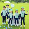 Estilo Britânico Novo Jardim de Infância Roupas de Jardim Primavera e Outono Conjunto de Três Peças Roupas de Baseball Infantil Roupas para Aula de Esportes Uniforme de Escola Primária