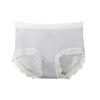Braguitas de tiro medio sin costuras de seda de hielo de verano con encaje volador para niñas, entrepierna de algodón, ropa interior transpirable, fabricantes