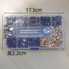 Para suministro transfronterizo, 120 juegos de broches metálicos de cobre tipo presión 633 de cuatro colores de 12,5 mm con kit de herramientas de instalación