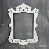 Marco de Fotos de Flores Secas Cuadrado Blanco Retro Estilo Europeo Decoración de Atmósfera de Madera para Hogar y Estancia Accesorios para Posar en Fotografía