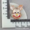 Accesorios para el Cabello de Piel de Cerdo Material Animales de Dibujos Animados DIY Pegamento de Crema Accesorios de Resina Tocado Conejo Accesorios para Funda de Teléfono Móvil