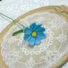 Flor Gesang Ramo Tejido Hecho a Mano Crochet Flores Artificiales Hilo Escritorio de Oficina Decoración del Hogar Flores Tejidas Venta al por Mayor Tallo Único