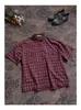 Camisa de Manga Corta a Cuadros Nueva de Verano 2026 para Hombre, Marca Japonesa Retro de Moda, Corte Holgado, Camisa Casual Versátil para Pareja