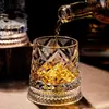 Vaso de whisky con un diseño elegante, vaso giratorio, vaso de cerveza, vaso para beber, vaso giratorio
