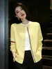 Nuevo cárdigan de punto casual suelto a rayas con cuello redondo estilo coreano para mujer, nuevo abrigo versátil de un solo botón ajustado para otoño e invierno