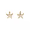 Aretes de tuerca de estrella de mar S925 temperamento femenino Corea del Sur diseño de aretes exquisitos aretes