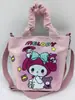 Bolsa de Lona Urso Morango Desenho Animado Fofo Bolsa de Maquiagem Bolsa de Compras Boneca de Pelúcia Atacado Bolsa de Ombro Japonesa
