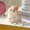 Brinquedo Squishy de Gato Realista, Brinquedo Gigante de Gato Gordo Pintado à Mão para Alívio de Estresse, Ornamento de Presente Criativo DIY, Gato Gordo