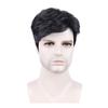 Peruca de comércio exterior cabelo curto dos homens europeu e americano cabelo bonito fofo moda cabelo curto cacheado homens maduros peruca curta capa cabeça