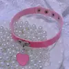 Cadena de Correa de Cuero Nocturna Juguete Novedoso para Pareja Collar con Cascabeles Gota de Cuero en Forma de Corazón Dropshipping 3030