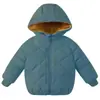 Chaqueta de plumas para niños 2024 Otoño e Invierno Nuevo Estilo para Niños y Niñas Bebé Pequeño y Mediano Ropa de Abrigo de Algodón para Niños Exportación Terciopelo Cálido Ropa de Abrigo de Algodón