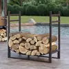 Soporte para quemar al aire libre herramienta para chimenea estante para leña estante para apilar leña estante organizador de almacenamiento estante de almacenamiento interior