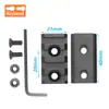 Riel guía keymod tira protectora de madera keymod material de aleación de aluminio riel guía keymod de 4 ranuras tira de espina de pescado