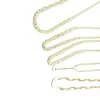 Pasador Doble Recto en Forma de U de Cobre Puro DIY Estilo Antiguo Accesorio para el Cabello Hanfu Dinastía Ming Pasador Electrochapado Pasador Envuelto en Flores Joyería Ligera