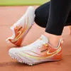 Triple Salto 0m Carrera con Picos para Hombres y Mujeres Zapatos de Pista y Campo Zapatos de Velocidad Malla Competición Profesional Examen Físico Zapatos para Correr