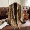 Nuevo Pañuelo de Seda para Primavera y Verano, Estilo Delgado, Bufanda Cuadrada Grande de 130 cm, Pañuelo Decorativo Estampado de Alta Gama, Chal Versátil