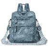 Mochila Feminina Moda High-end Retro Couro Macio Ombro Bolsa Feminina Grande Capacidade Multiuso Mochila Feminina Bolsa de Viagem