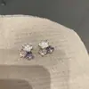 Brincos Florais Azul Claro de Novo Estilo com um Toque Nacional, Práticos para Viagem para Mulheres, Design Único, Brincos de Flor Delicados e Elegantes