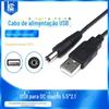 USB para DC macho 5521 pequeno eletrodoméstico ventilador universal lâmpada de mesa furo redondo 5V carregamento DC cabo de alimentação atacado de fábrica