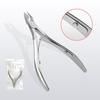 Tijeras de Manicura de Acero Inoxidable para Piel Muerta para Eliminar Padrastros Piel Muerta Alicates de Belleza Surco de Uña Uña Encarnada Tijeras Oblicuas para Uñas para Eliminar Herramientas de Piel Muerta