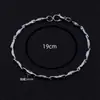 Pulsera de Lingote Plateada de Moda Pulsera Sencilla Accesorio de Nicho Pulsera con Forma de Lingote Joyería