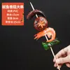 Modelo Barbacoa Alitas de Pollo Olla Caliente Brochetas de Barbacoa Comida Falsa Decoración Sensorial Decoración de Comida Atrezo Brochetas a la Parrilla