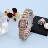 Relógio Feminino Simples e Elegante, Nicho da Moda e Tendência, Fresco, Direto da Fábrica, Versátil, Elegante Relógio de Pulso de Quartzo com Mostrador Pequeno