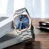 2026 Nuevo Elegante y de Alta Gama Hebilla Negocios Casual Dual Calendario Luminoso Reloj de Cuarzo para Hombres