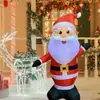 En Stock 1.2m Inflable de Poliéster Navideño Marido Saludando con Luz LED Decoración Inflable Festiva Adorno Transfronterizo para Jardín