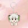 Historia de Batalla de Luo Xiaohei 2 Película de Anime Merchandising Colgante Acrílico para Mochila Llavero Lindo Versión Q