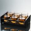 A6L Copo de vidro para uísque Copo de água doméstico Pacote com 6 Copos de cerveja Copo de vinho estrangeiro Copo de água potável KT