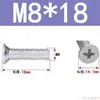 Tornillos de Cabeza Avellanada de Cruz Acero al Carbono Galvanizado Tornillos de Cabeza Plana M3M4M5M6 Fijaciones Multiespecificación Venta al por mayor en stock