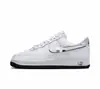 Tênis versátil AF1 Air Force One branco puro de cano baixo, couro de primeira camada casual original, sapatos brancos transfronteiriços, dropshipping disponível