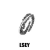 1254/1255 Anillos de Pareja de Por Vida Estilo Minimalista Plata de Ley S925 Anillos de Nicho de Gama Alta Joyería de Plata al por Mayor