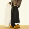 Pantalones Largos Rectos Gruesos de Color Sólido Forrados de Polar, Versátiles y Modernos, Estilo Americano para Hombre, Casual Holgado, Cálidos para Invierno