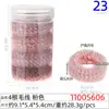 Cuerda para el pelo grande de rombo de 5 cm, anillo para el pelo, cuerda para el pelo de alto nivel, caja transparente de cristal rectangular para mujer, 20 cuerdas para la cabeza